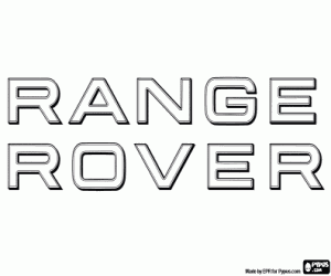 desenho de Emblema Range Rover para colorir