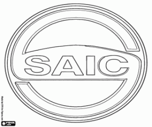 desenho de Emblema SAIC Motor para colorir
