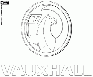 desenho de Emblema Vauxhall Motors para colorir