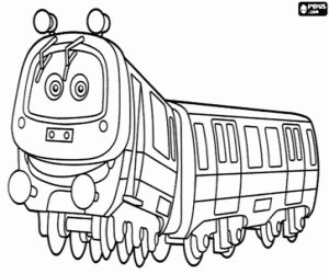 desenho de Emery, o trem rápido de Chuggington para colorir