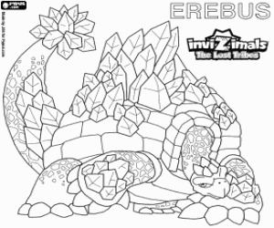 desenho de Erebus, Invizimals Tribos Perdidas para colorir