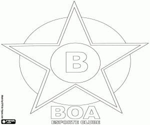 desenho de Escudo da Boa EC para colorir