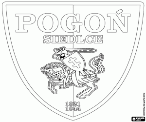 desenho de Escudo da MKP Pogon Siedlce para colorir