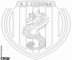 desenho de Escudo de AC Cesena para colorir