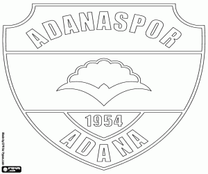 desenho de Escudo de Adanaspor para colorir