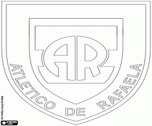 desenho de Escudo de Atlético de Rafaela para colorir