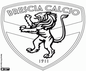 desenho de Escudo de Brescia Calcio para colorir