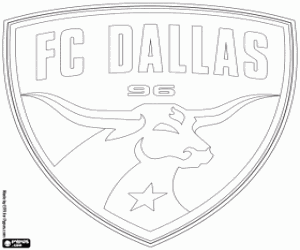 desenho de Escudo de FC Dallas para colorir