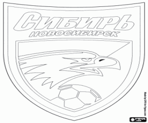 desenho de Escudo de FC Sibir Novosibirsk para colorir