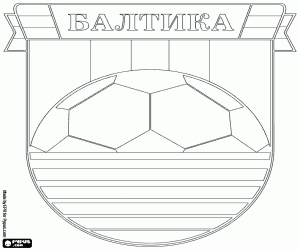 desenho de Escudo de FK Baltika Kaliningrado para colorir