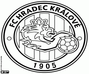 desenho de Escudo de FK Hradec Králové para colorir