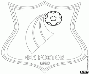 desenho de Escudo de FK Rostov para colorir