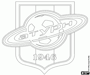 desenho de Escudo de FK Saturn Ramenskoye para colorir