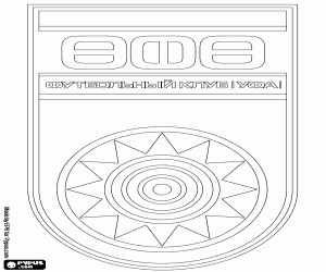 desenho de Escudo de FK Ufa para colorir
