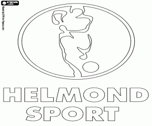 desenho de Escudo de Helmond Sport para colorir