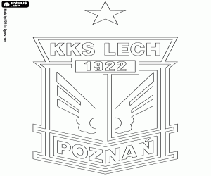 desenho de Escudo de Lech Poznań para colorir
