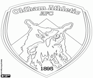 desenho de Escudo de Oldham Athletic para colorir