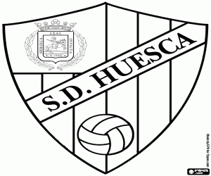 desenho de Escudo de SD Huesca para colorir