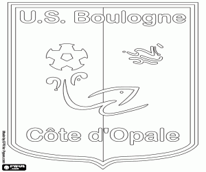 desenho de Escudo de US Boulogne para colorir