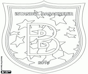 desenho de Escudo de İstanbul Başakşehir FK para colorir