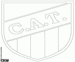 desenho de Escudo do Atlético Tucumán para colorir