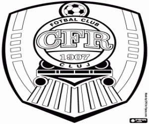 desenho de Escudo do CFR Cluj para colorir