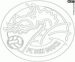 desenho de Escudo do FC Den Bosch para colorir