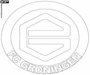 desenho de Escudo do FC Groningen para colorir