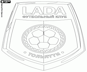 desenho de Escudo do FC Lada Togliatti para colorir