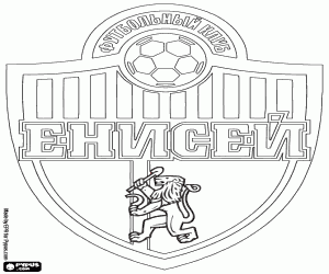 desenho de Escudo do FC Yenisey Krasnoyarsk para colorir