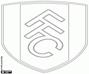 desenho de Escudo do Fulham FC para colorir