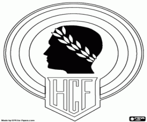 desenho de Escudo do Hércules CF de Alicante para colorir