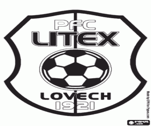 desenho de Escudo do Litex Lovech para colorir