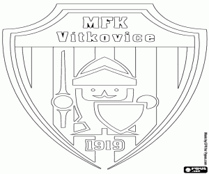 desenho de Escudo do MFK Vítkovice para colorir