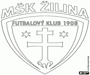 desenho de Escudo do MSK Zilina para colorir