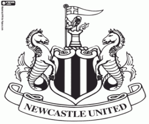 desenho de Escudo do Newcastle United para colorir