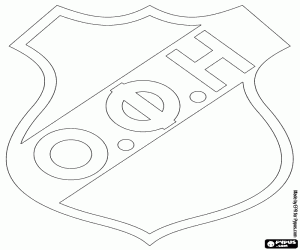 desenho de Escudo do OFI Creta para colorir