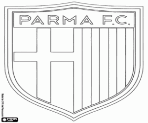 desenho de Escudo do Parma FC para colorir