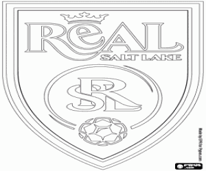 desenho de Escudo do Real Salt Lake para colorir
