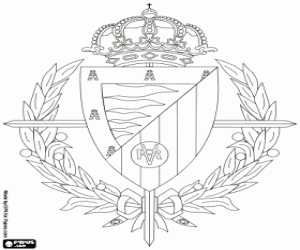 desenho de Escudo do Real Valladolid CF para colorir