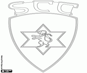 desenho de Escudo do Sporting Covilhã para colorir