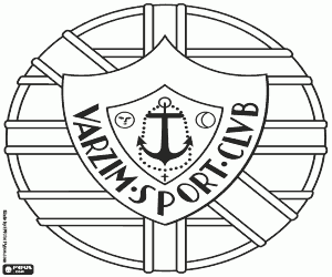 desenho de Escudo do Varzim Sport Club para colorir