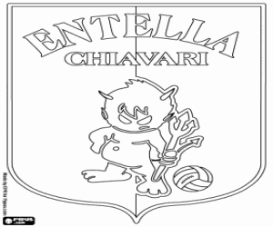 desenho de Escudo do Virtus Entella para colorir