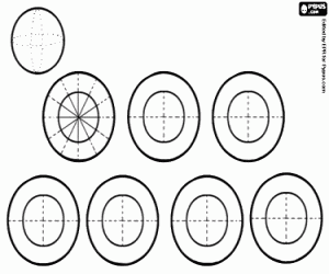 desenho de Uma esfera, um volume para colorir
