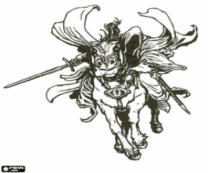 desenho de Os Espectros do Anel,The Ringwraiths para colorir