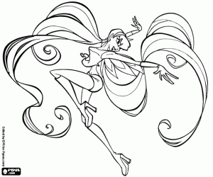 desenho de O espetacular Stella, Winx Club para colorir