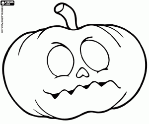 desenho de Essencial abóbora de Halloween para colorir