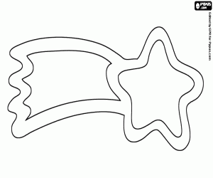 desenho de Estrela de Natal para o presépio para colorir