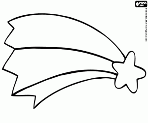 desenho de Estrela, ornamento para a presépio para colorir
