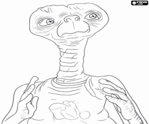 desenho de ET O Extraterrestre para colorir
